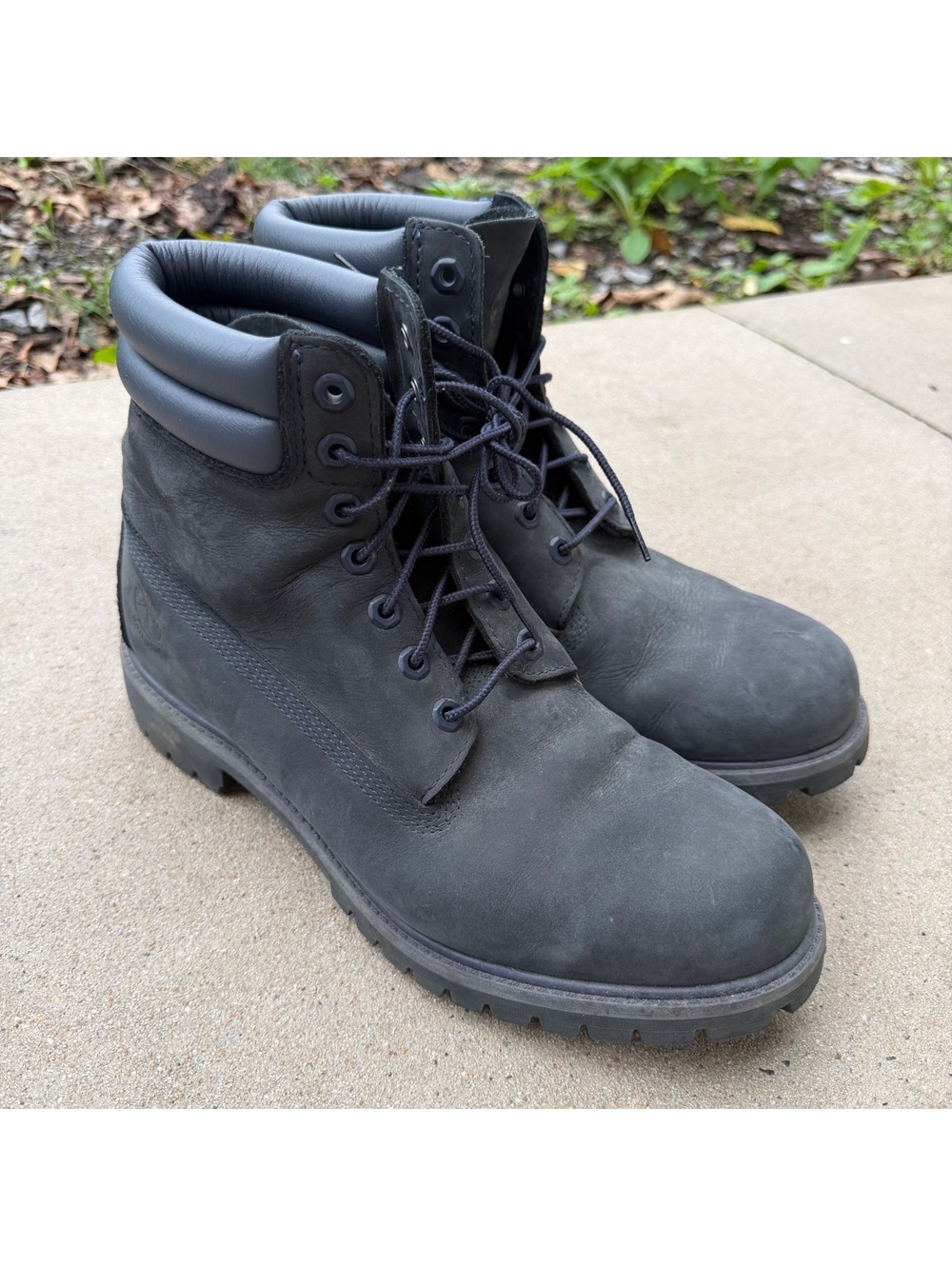 Timberland Waterproof Blue Leather Mens Boots Size 10.5